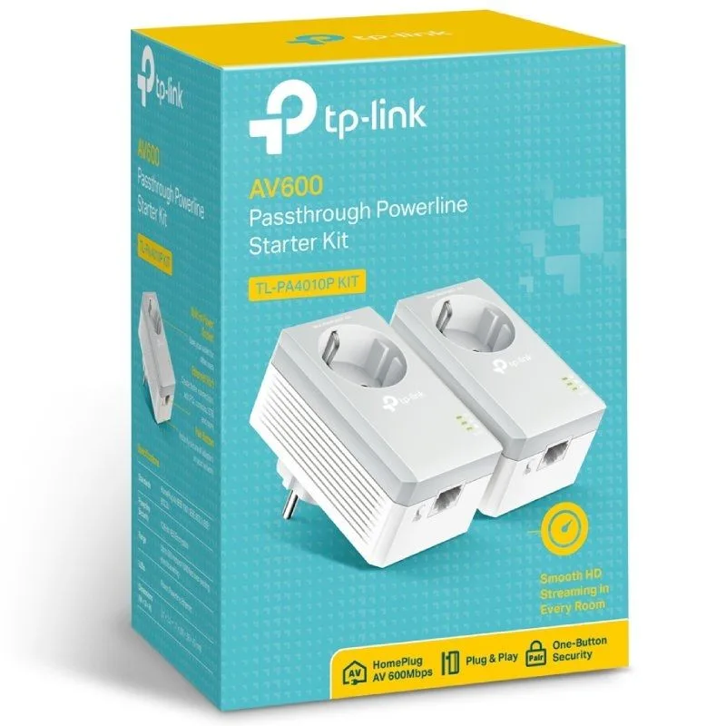 Adaptador Powerline TP-Link TL-PA4010P KIT 600Mbps, foto 3
