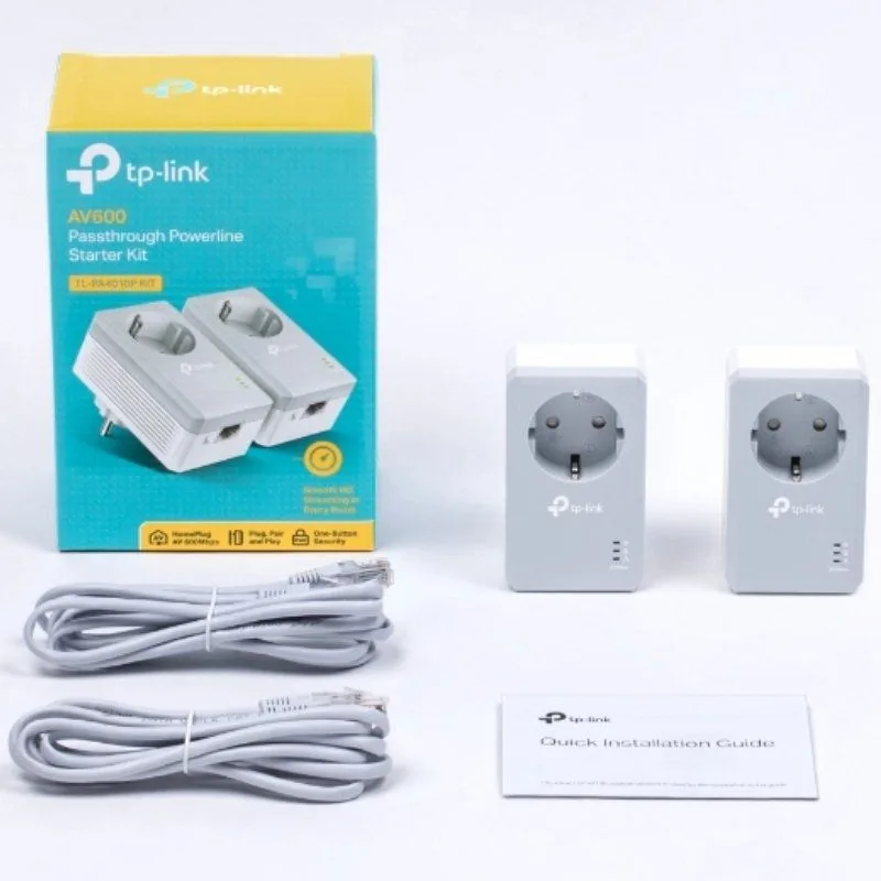 Adaptador Powerline TP-Link TL-PA4010P KIT 600Mbps, foto 4