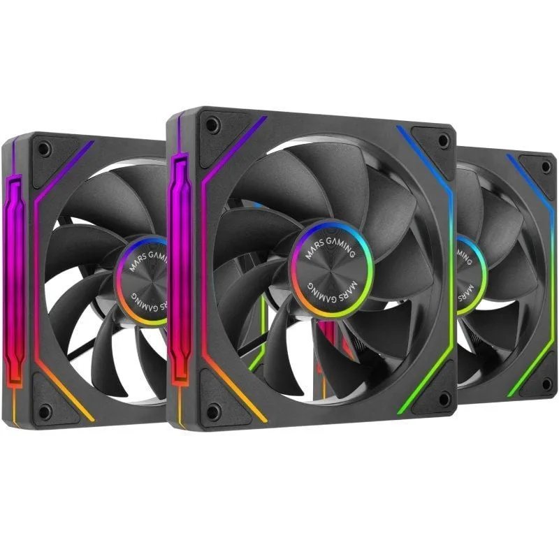 Pack 3 Ventiladores Invertidos Mars Gaming MF-LINKFINITYKIT2R