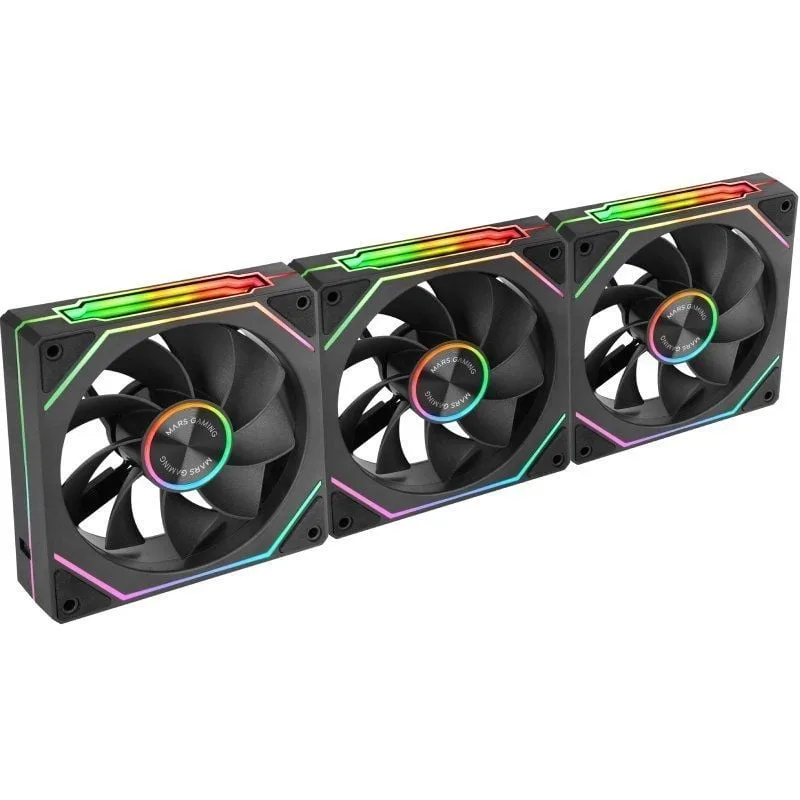 Pack 3 Ventiladores Invertidos Mars Gaming MF-LINKFINITYKIT2R, foto 2