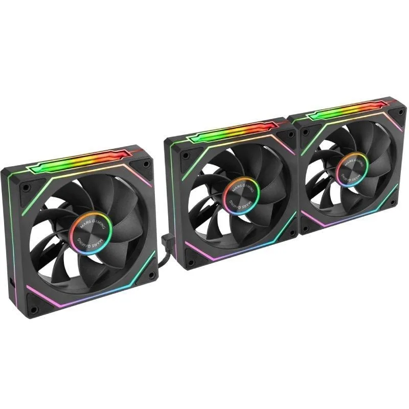 Pack 3 Ventiladores Invertidos Mars Gaming MF-LINKFINITYKIT2R, foto 3
