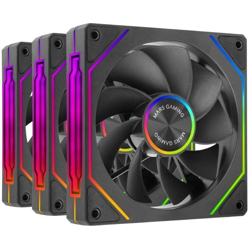 Pack 3 Ventiladores Invertidos Mars Gaming MF-LINKFINITYKIT2R, foto 4