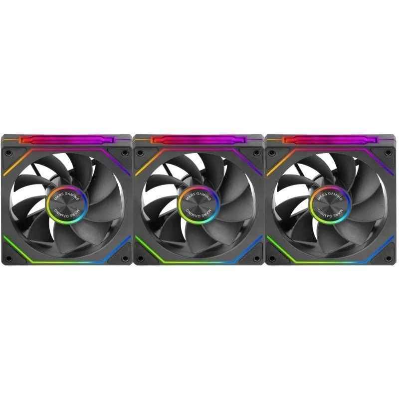Pack 3 Ventiladores Invertidos Mars Gaming MF-LINKFINITYKIT2R, foto 5
