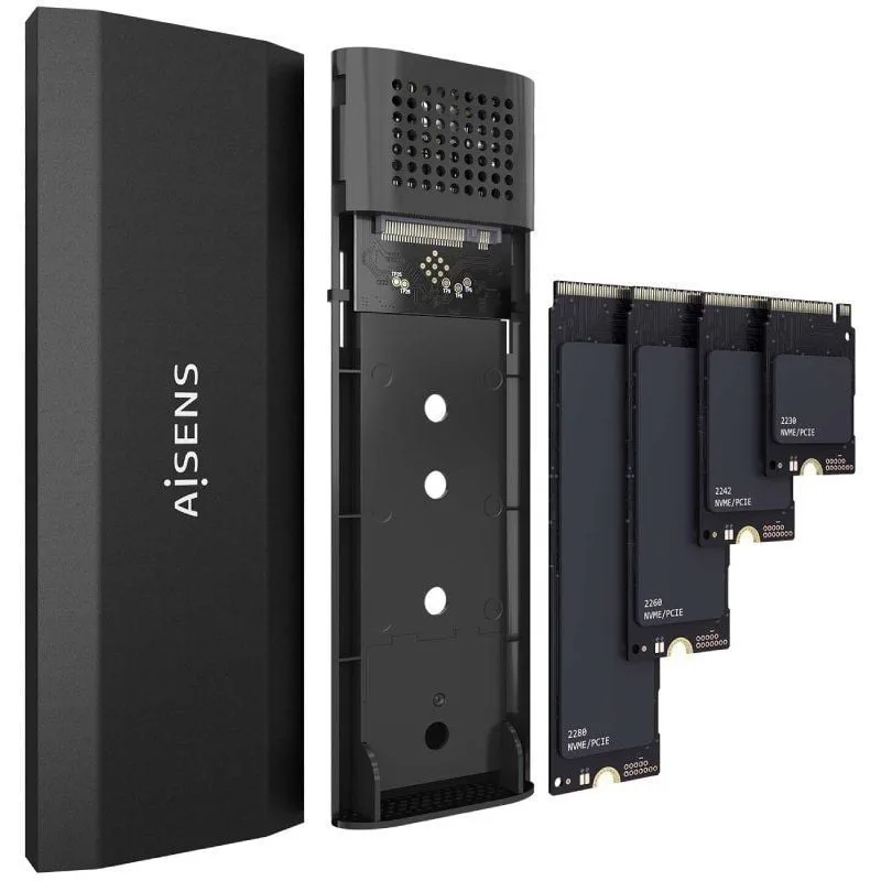 Caja Externa para Disco SSD M.2 NVMe Aisens ASM2-028B, foto 3