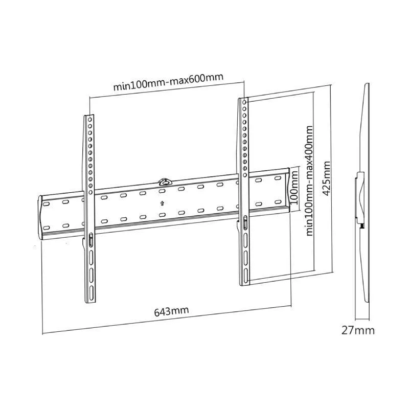 Soporte de Pared Fijo Aisens WT70F-069 para TV de 37-70", foto 4