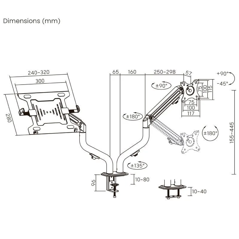 Soporte de Mesa Orientable, foto 3
