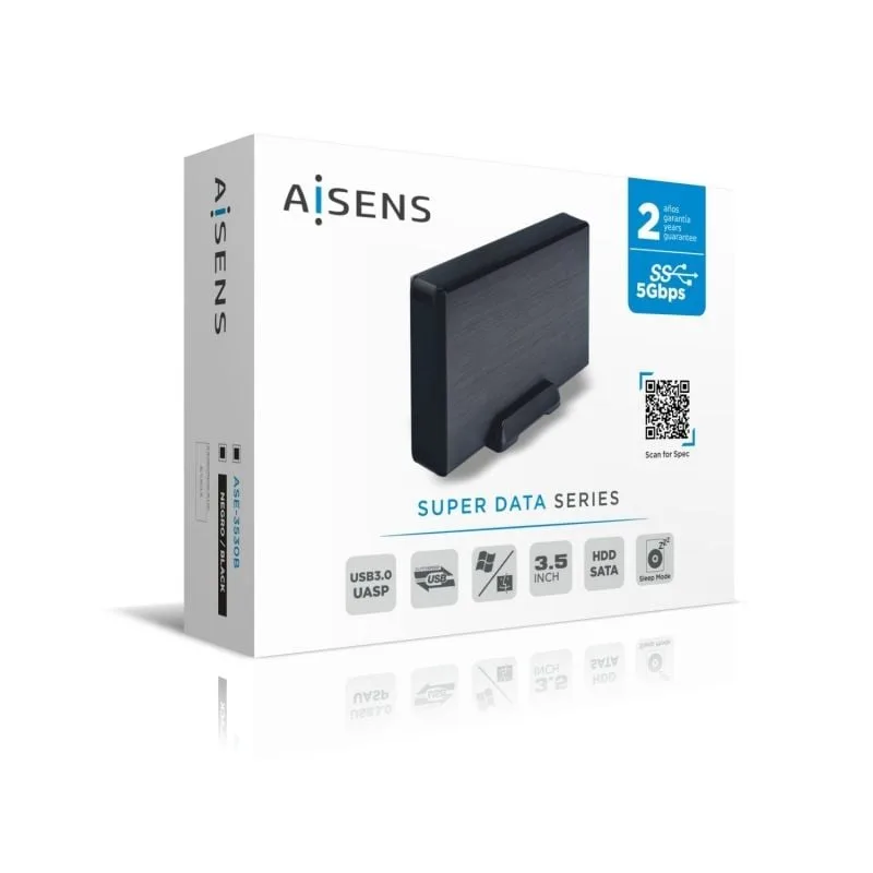 Caja Externa para Disco Duro de 3.5" Aisens ASE-3530B, foto 2