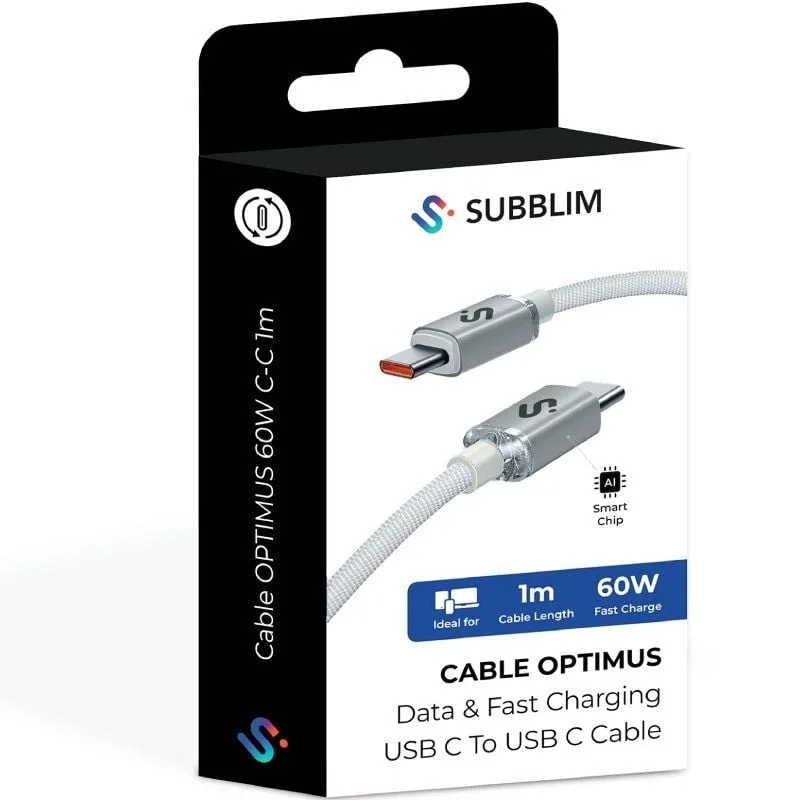Cable USB 2.0 Tipo-C Subblim Optimus, foto 5