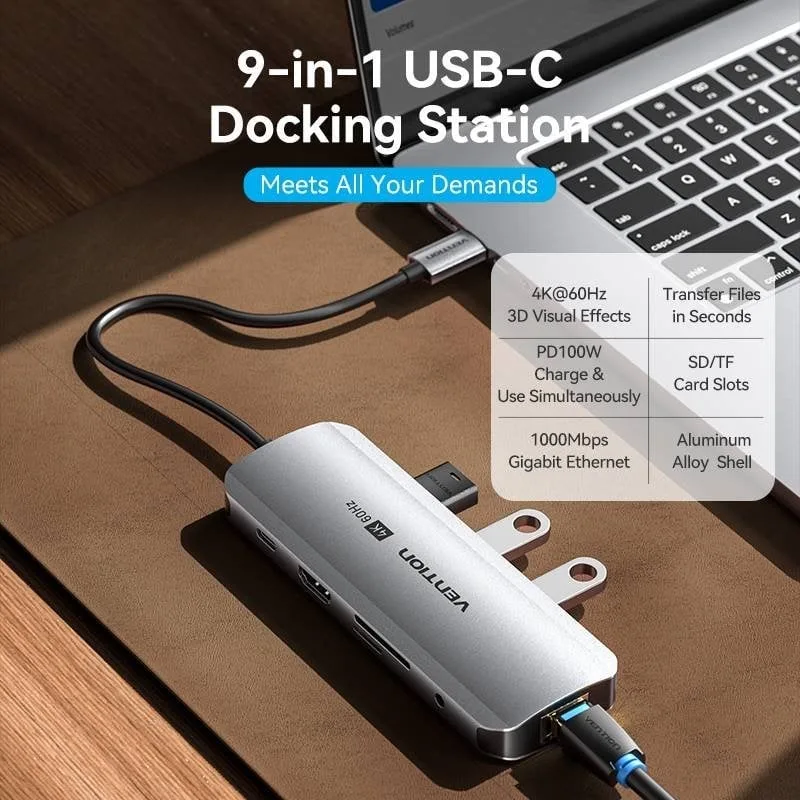 Docking USB Tipo-C Vention TQLHB, foto 2