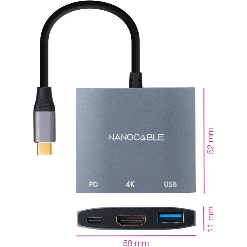 Conversor Nanocable 10.16.4306 USB Tipo-C, foto 2