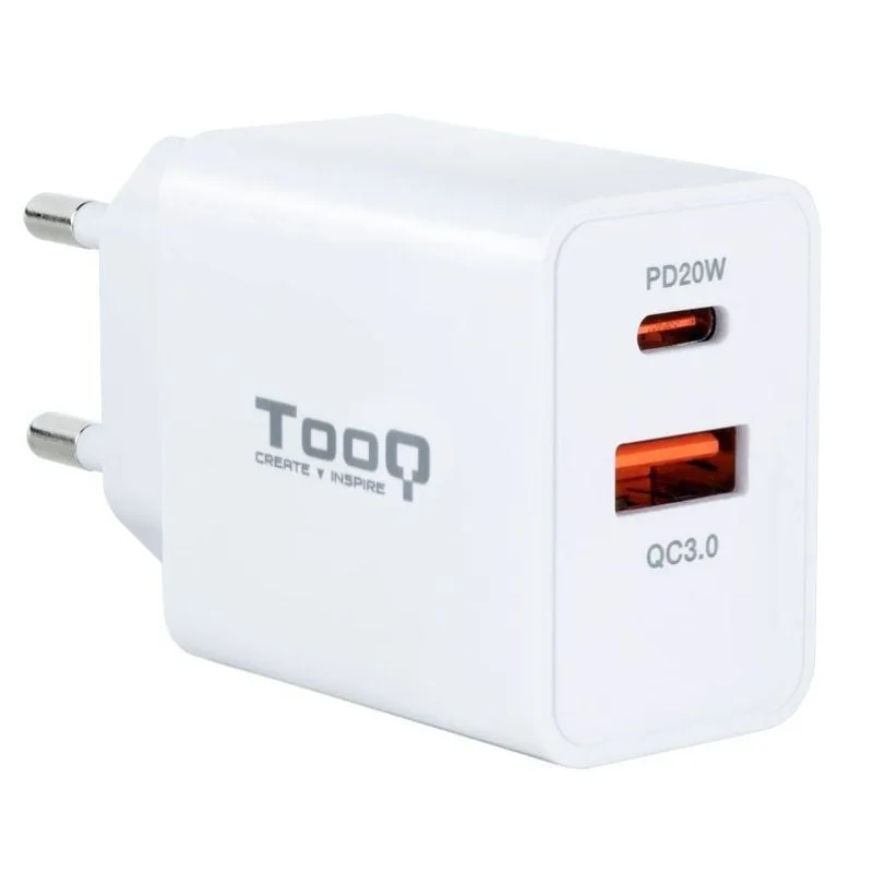 Cargador de Pared TooQ TQWC-2SC04WT