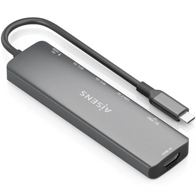 Docking USB Tipo-C Aisens ASUC-7P026-GR, foto 2