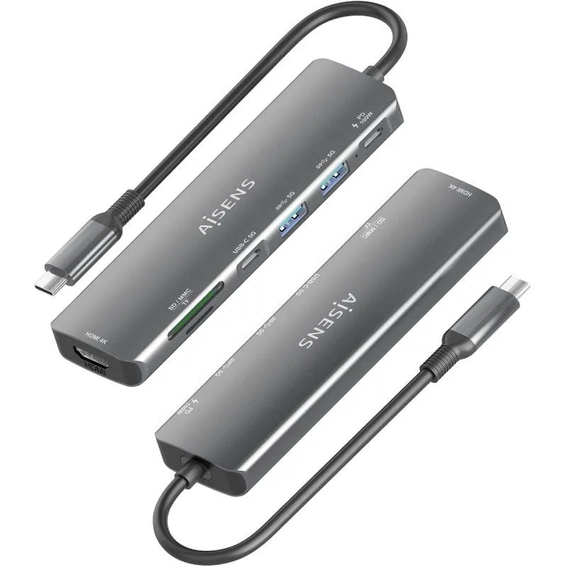 Docking USB Tipo-C Aisens ASUC-7P026-GR, foto 3