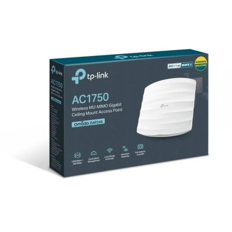 Punto de Acceso Inalámbrico TP-Link Omada EAP245 PoE 1700Mbps, foto 4