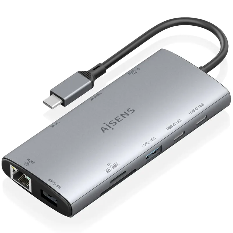 Docking USB Tipo-C Aisens ASUC-10P050-GR