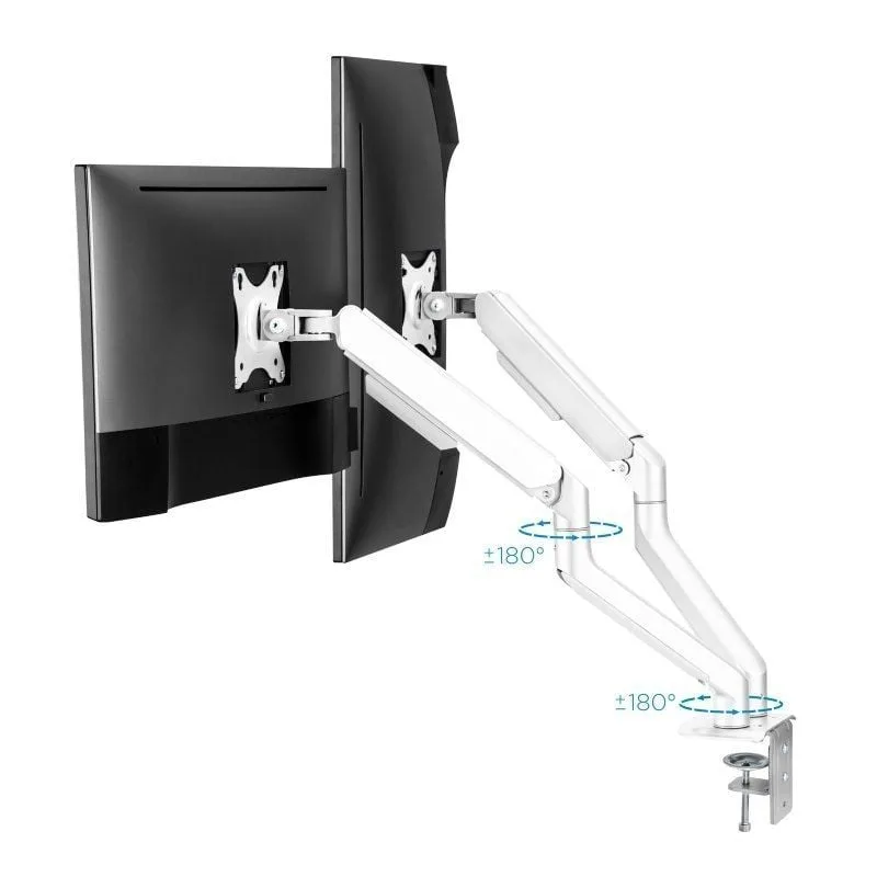 Soporte de Mesa para 2 Monitores TooQ DB4132TNR-W, foto 3