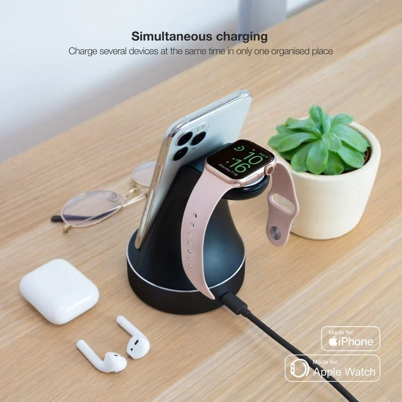 Base de Carga Inalámbrica para Apple Watch y iPhone TooQ TQCD02L, foto 3