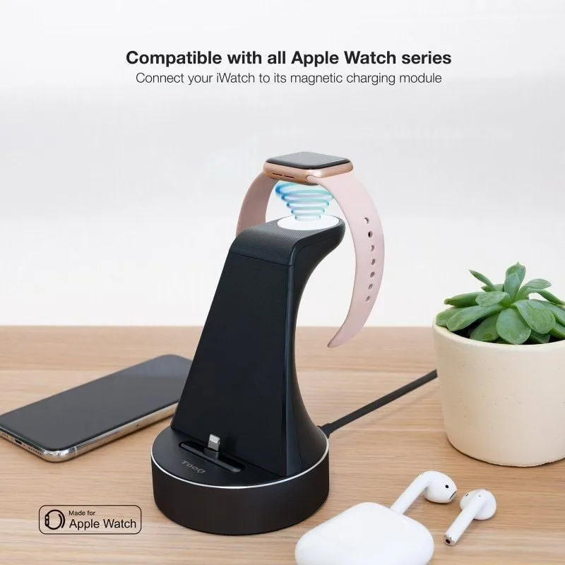 Base de Carga Inalámbrica para Apple Watch y iPhone TooQ TQCD02L, foto 4
