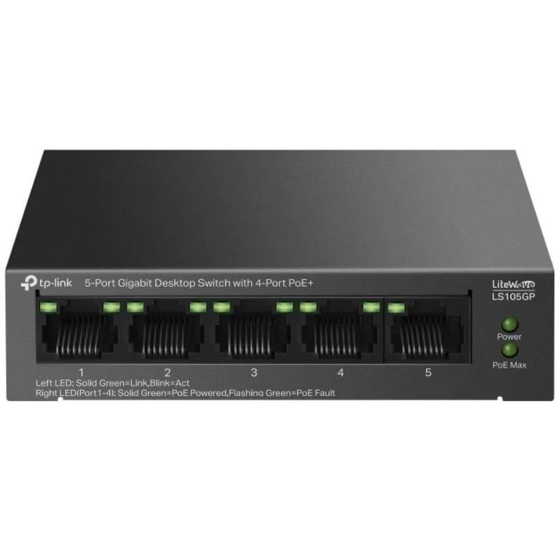 Switch TP-Link LS105GP 5 Puertos