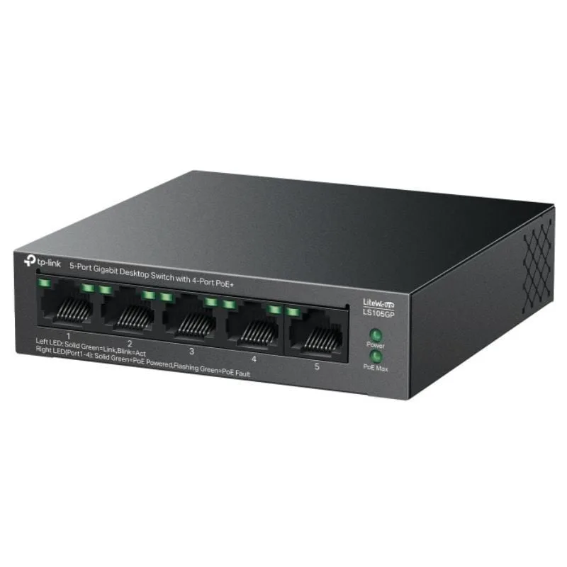 Switch TP-Link LS105GP 5 Puertos, foto 2