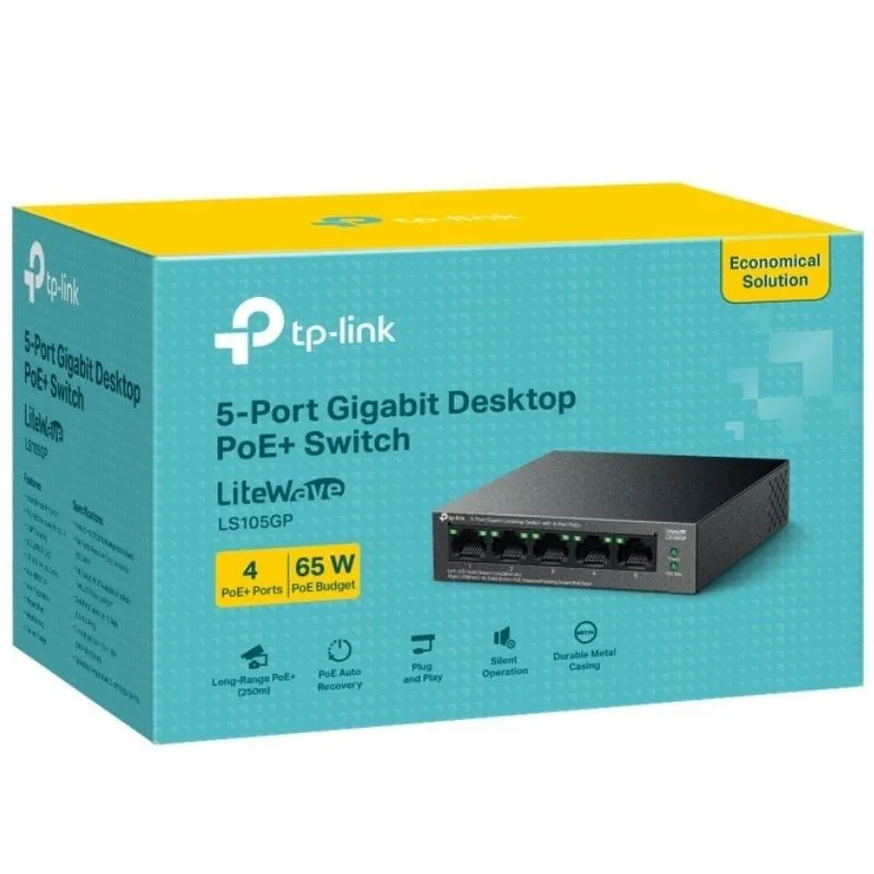 Switch TP-Link LS105GP 5 Puertos, foto 4