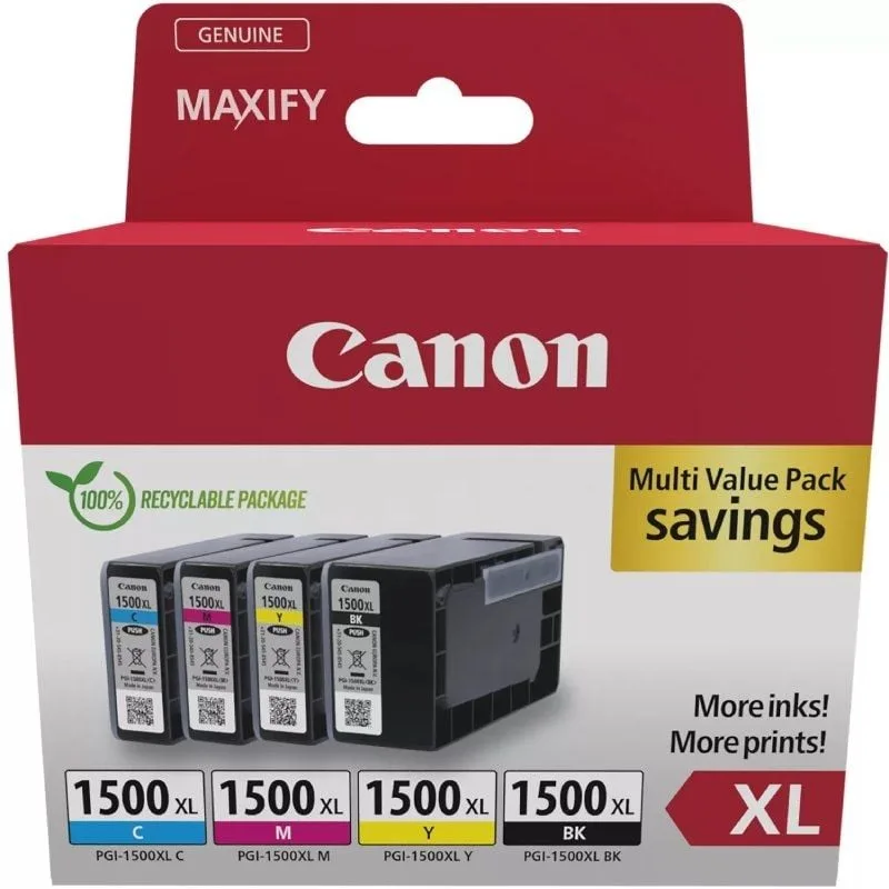 Cartucho de Tinta Original Canon PGI-1500XL Multipack Alta Capacidad