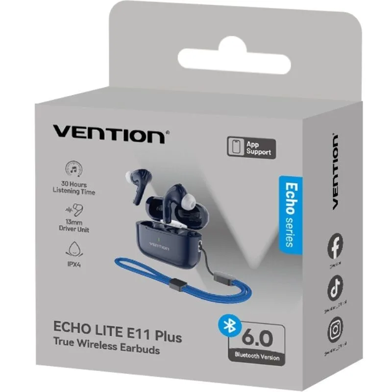 Auriculares Bluetooth Vention Echo Lite E11 Plus con estuche de carga, foto 2