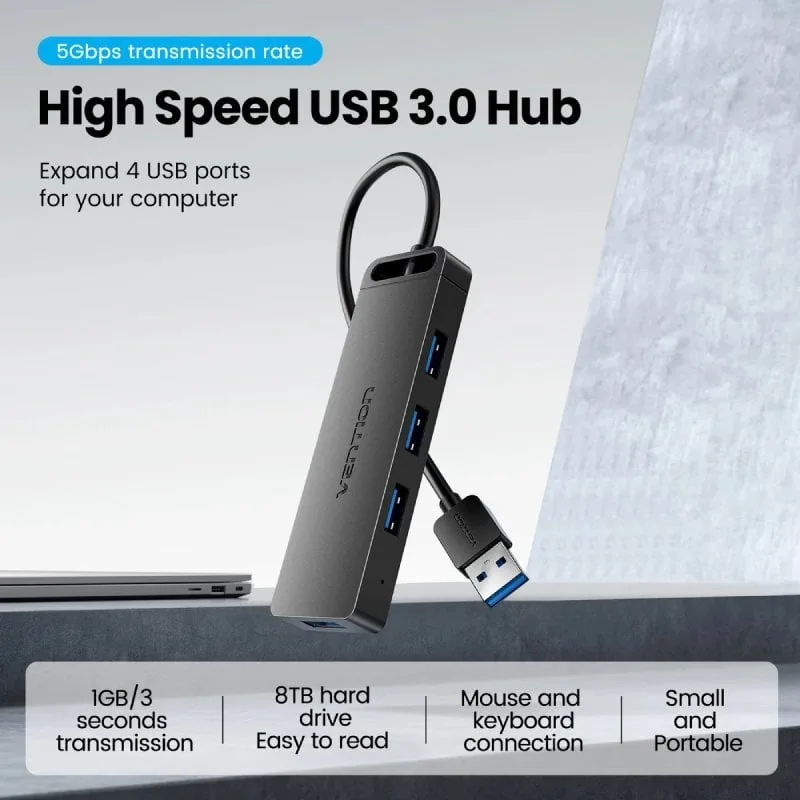 Hub USB 3.0 Vention CHLBF-SCB2, foto 3