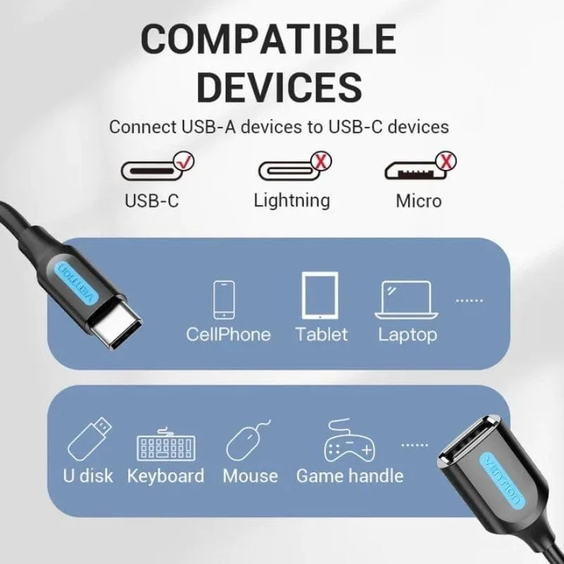 Cable USB 2.0 Tipo-C Vention CCSBB, foto 3