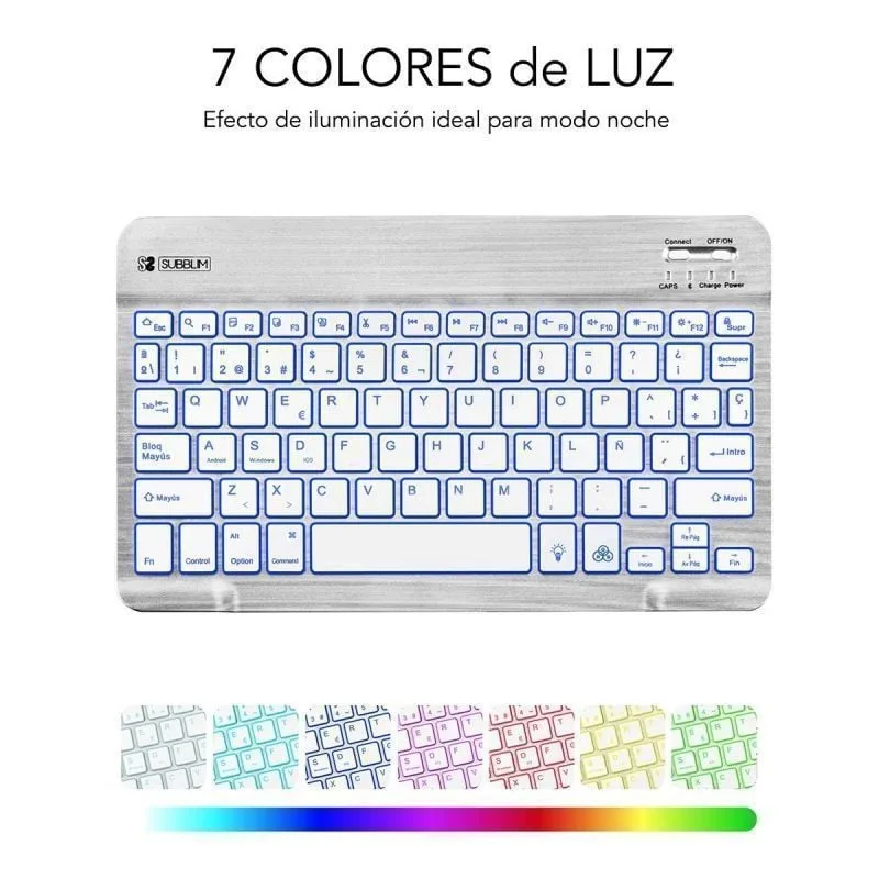 Teclado Compacto Inalámbrico Subblim Smart Backlit, foto 5