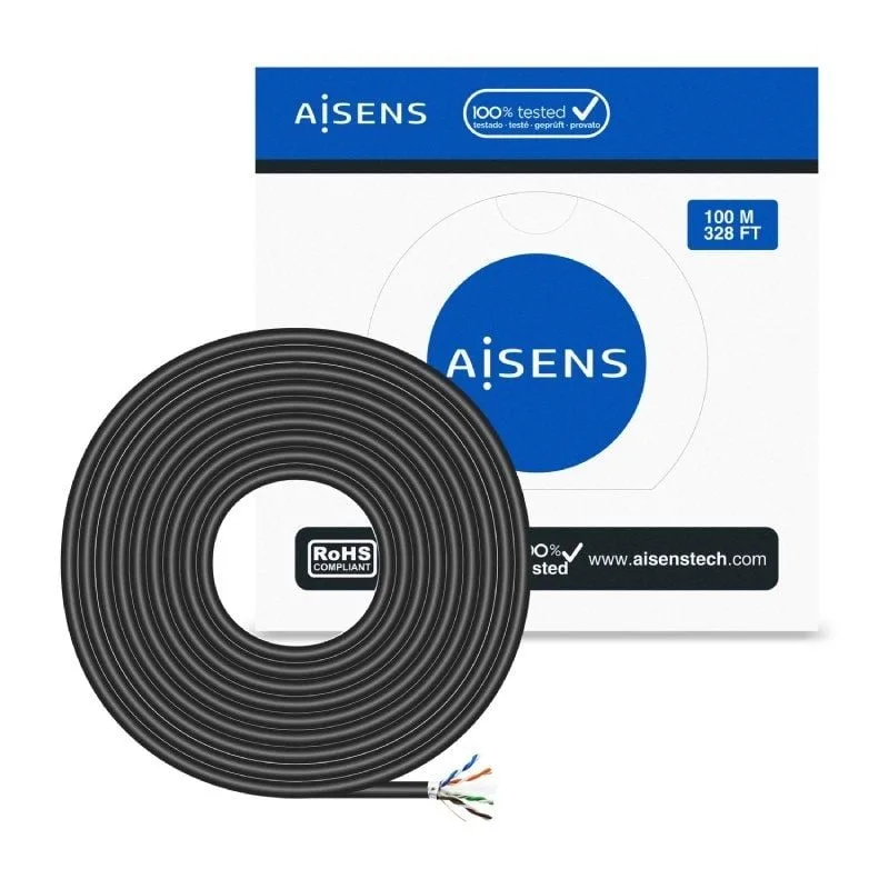 Bobina de Cable RJ45 para Exteriores FTP AWG24 Aisens A135-0673 Cat.6, foto 3