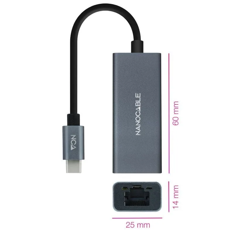 Adaptador Tipo-C - RJ45 Nanocable 10.03.0406, foto 2