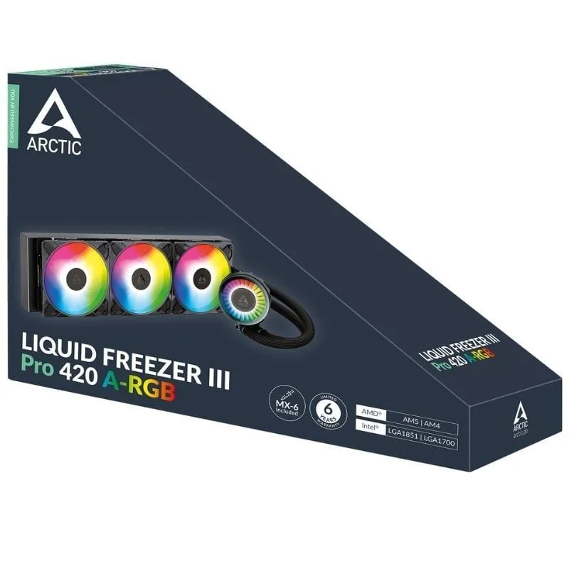 Sistema de Refrigeración Líquida Arctic Liquid Freezer III Pro 420 A-RGB, foto 5