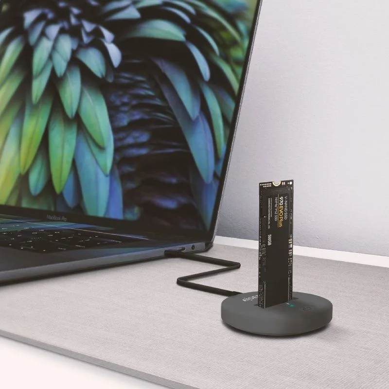 Dock USB Tipo-C para SSD M2 SATA/NVMe Aisens ASUC-M2D014-GR, foto 5