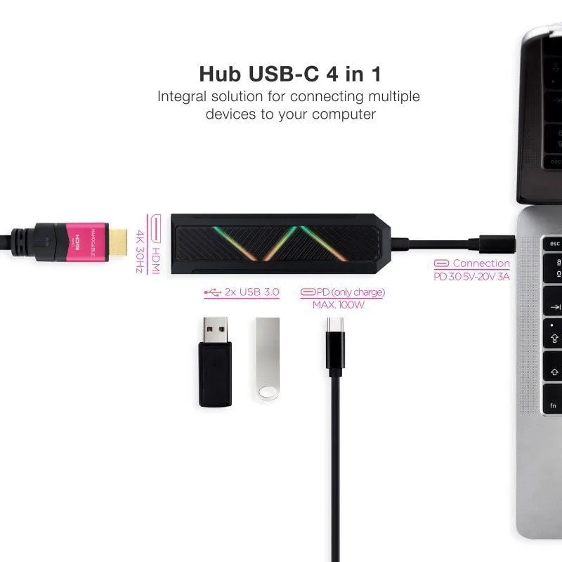 Docking USB Tipo-C Nanocable 10.16.0401, foto 2