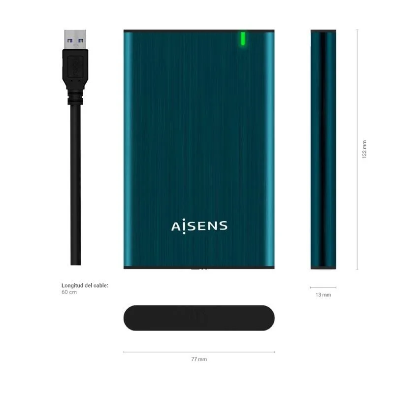 Caja Externa para Disco Duro de 2.5" Aisens ASE-2525PB, foto 4