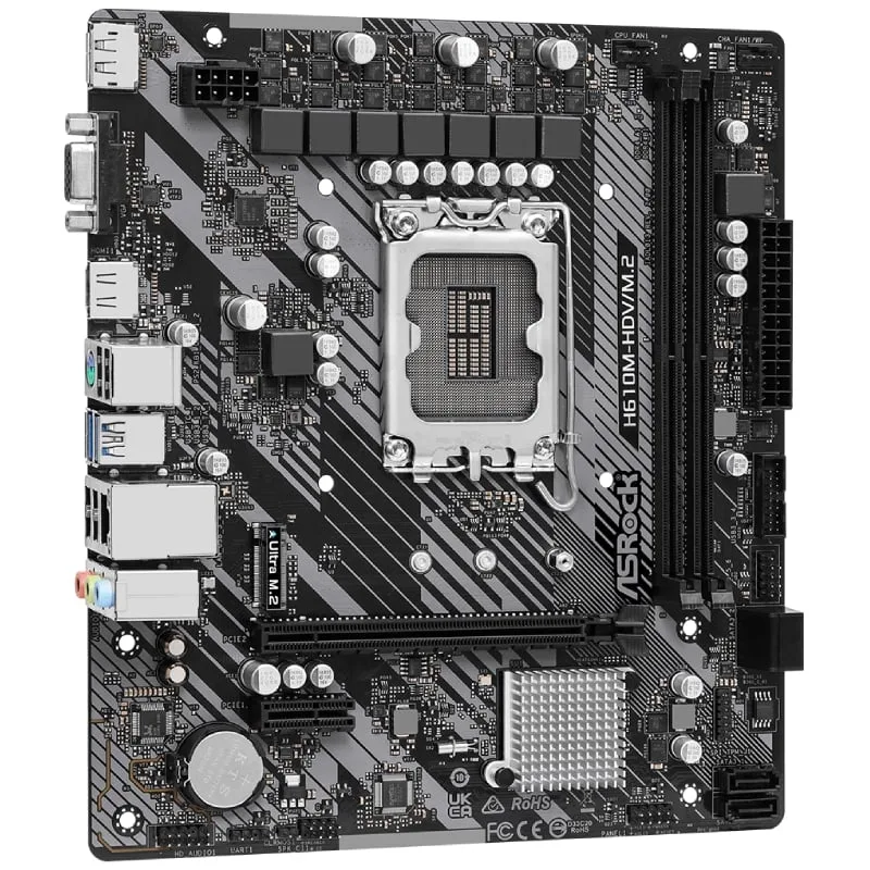 Placa Base Asrock H610M-HDV M2 R2 Socket 1700, foto 4