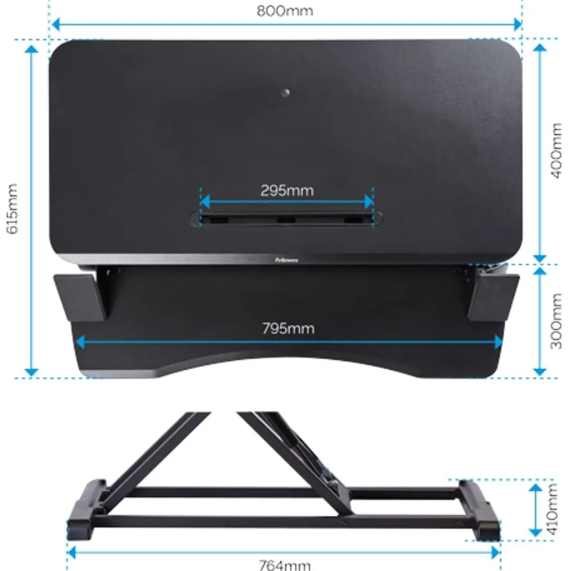 Soporte de Sobremesa Elevable Fellowes Sit-Stand Lotus Corsivo, foto 4
