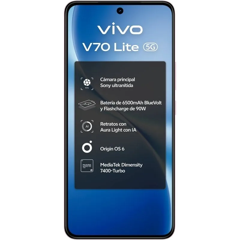 Smartphone Vivo V70 Lite 6GB, foto 2