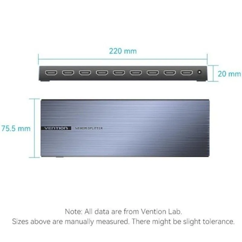 Splitter HDMI 8 en 1 Vention AKQB0-EU, foto 2