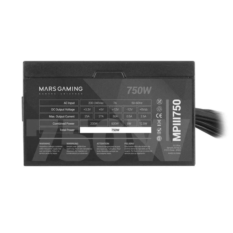 Fuente de Alimentación Mars Gaming MPIII750, foto 2