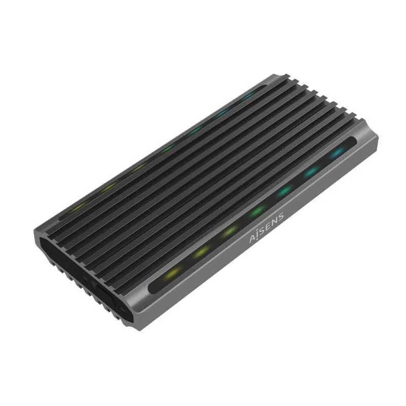 Caja Externa para Disco SSD M.2 SATA/NVMe Aisens ASM2-RGB011GR