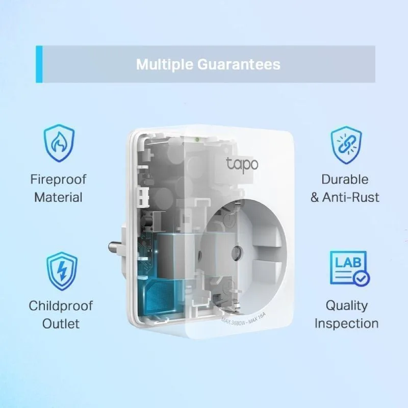 Enchufe WiFi Inteligente TP-Link Tapo P110, foto 4