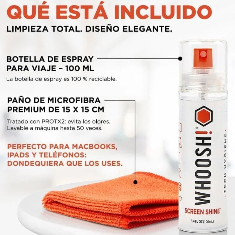Kit Limpiador de Pantallas Whoosh Kit GO XL WSH003, foto 4