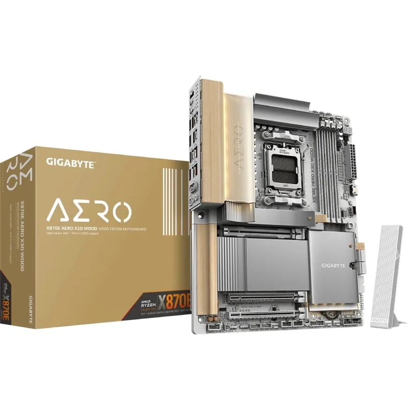 Placa Base Gigabyte X870E AERO X3D WOOD Socket AM5