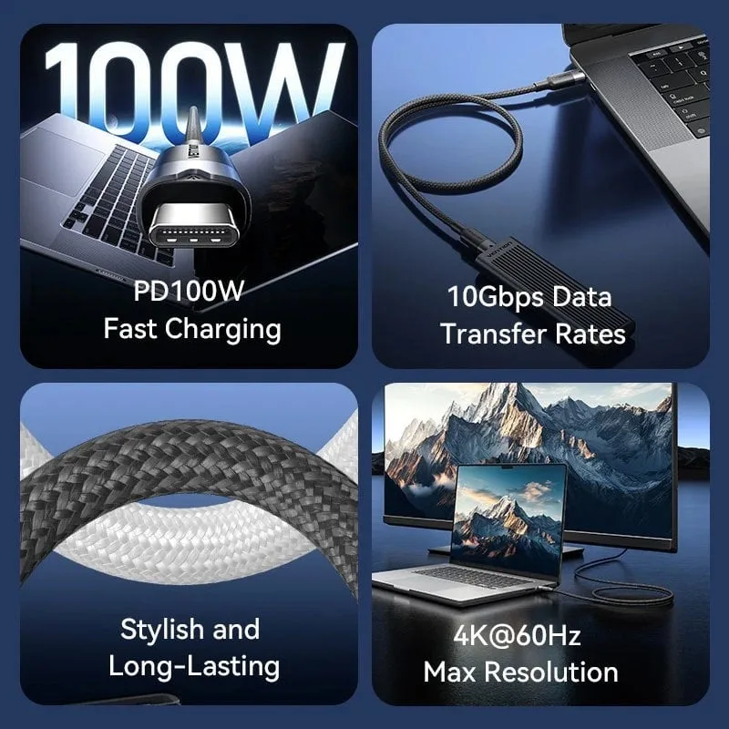 Cable USB 3.2 Tipo-C 5A Vention TRGWF, foto 2