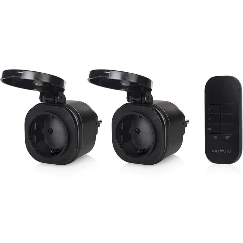 Set de Mini Enchufes para Exterior Smartwares SH4-99653
