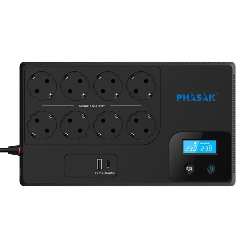 SAI Línea Interactiva Phasak Smart Home 1050VA, foto 2