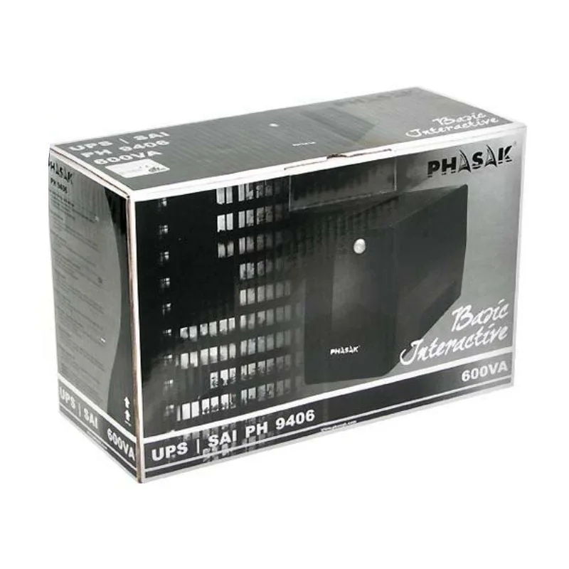 SAI Línea Interactiva Phasak Basic Interactive 600 VA, foto 4