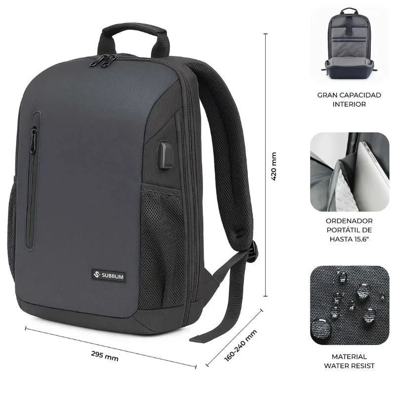 Mochila Subblim Xpand Air Padding Backpack para Portátiles hasta 15.6", foto 4